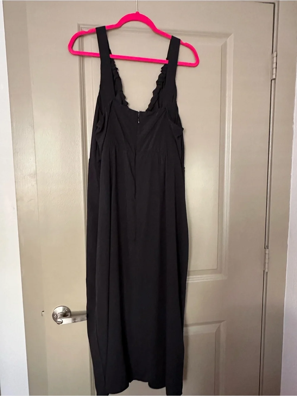 Abercrombie Black Drawstring Midi Dress